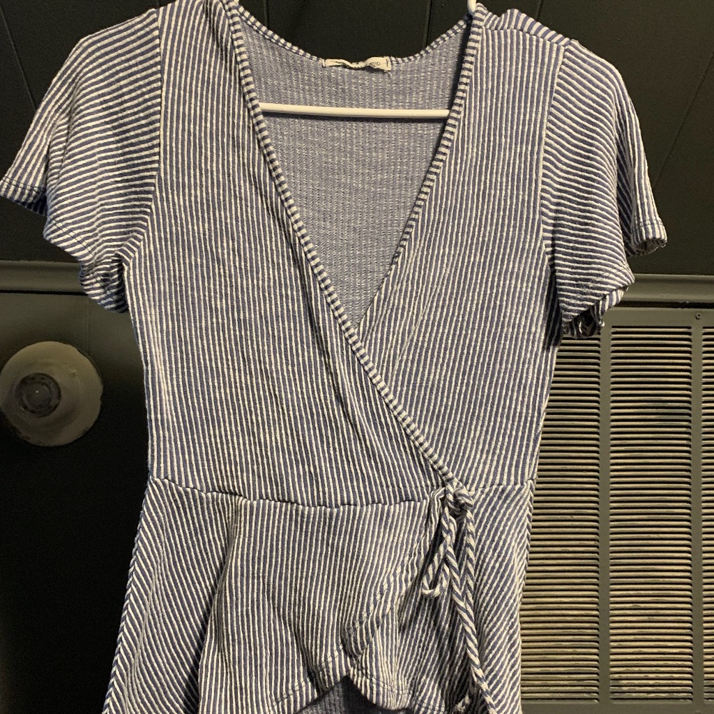 Tie striped top